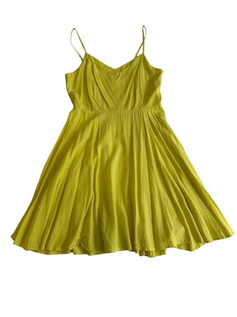 Old Navy Women’s Cami Fit and Flare Sweetheart Dress Yellow Size M Coquette